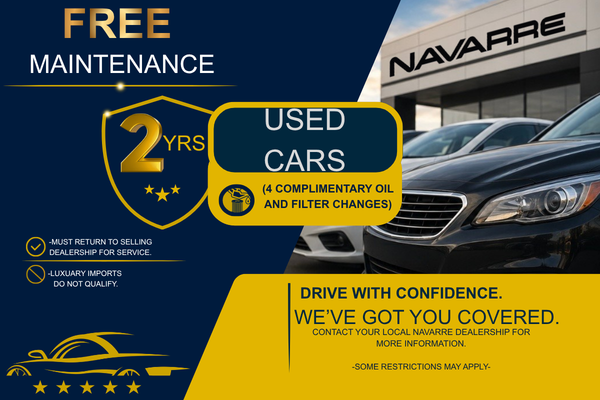 Free Maintenance for 2 years on Used Cars